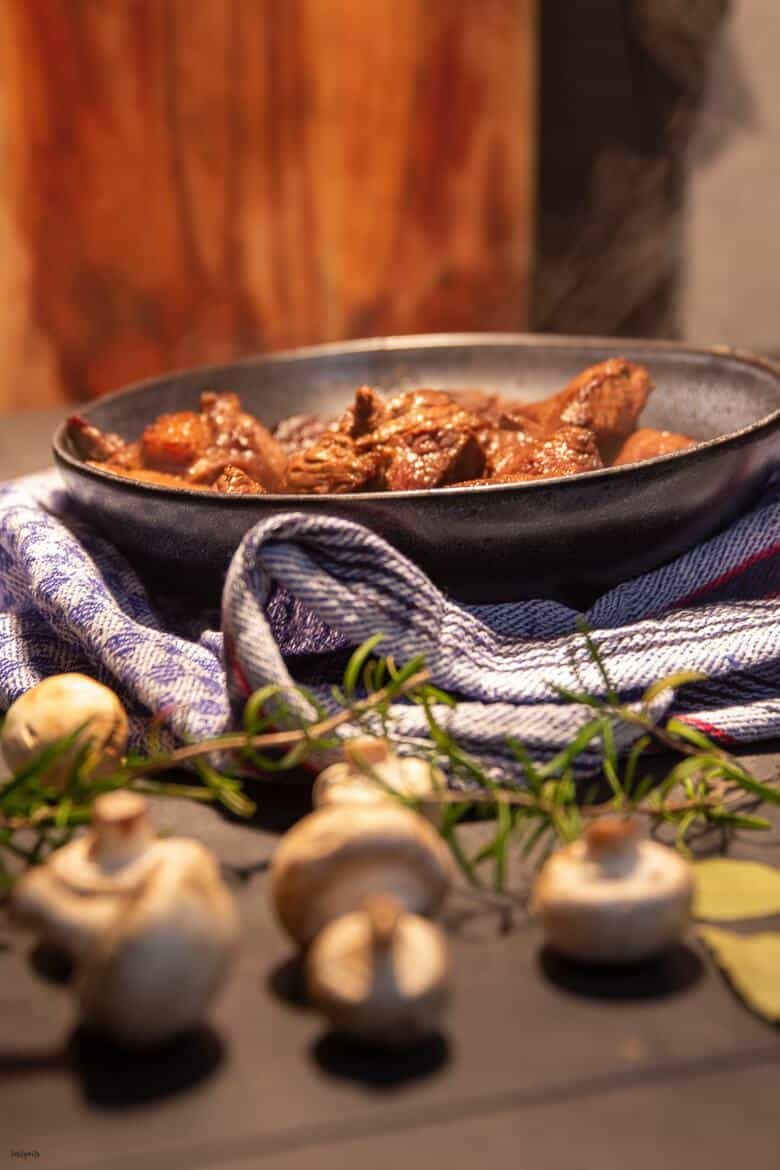 Boeuf bourgoignon warmhalten