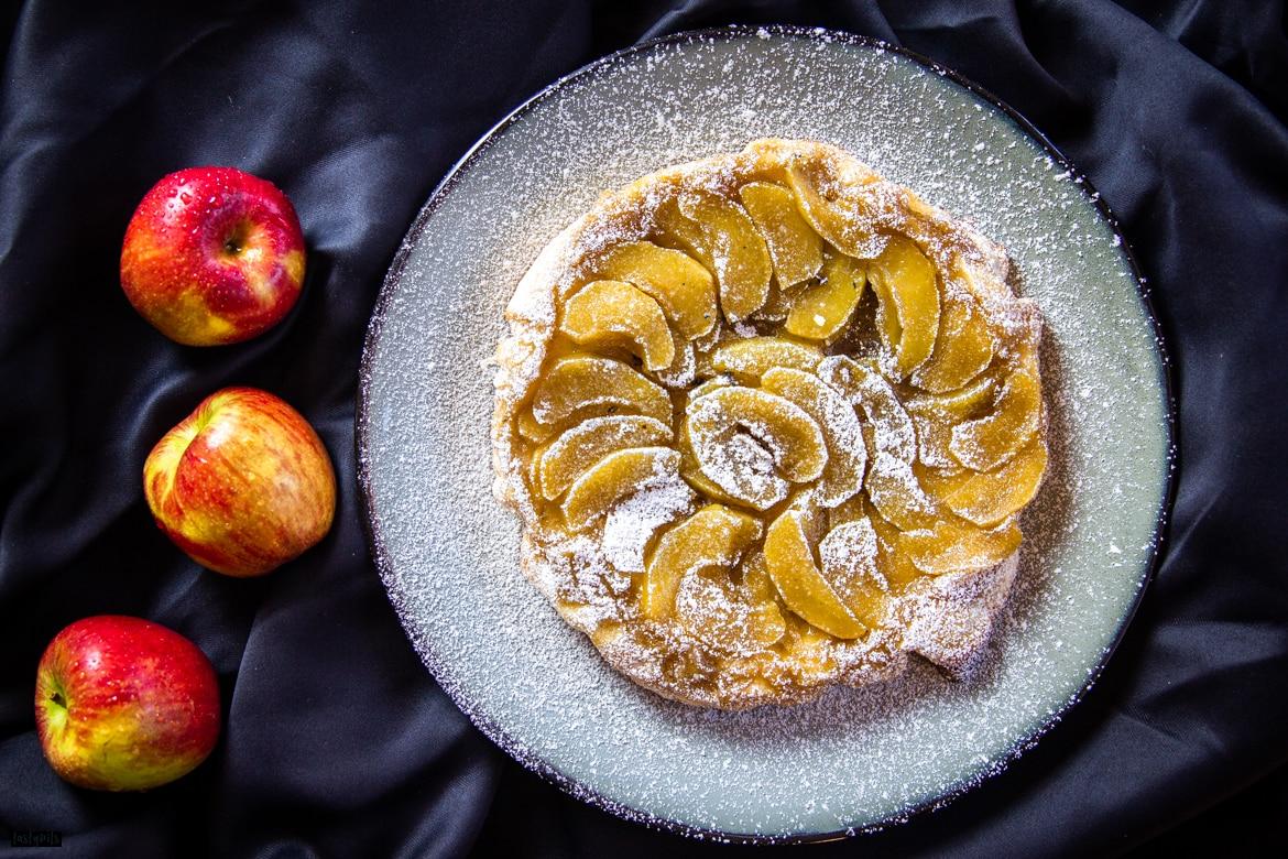 Französische Tarte tatin (Rezept) - Apfelkuchen mit Blätterteig