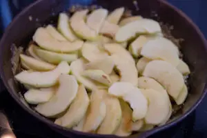 Apfelkuchen schichten