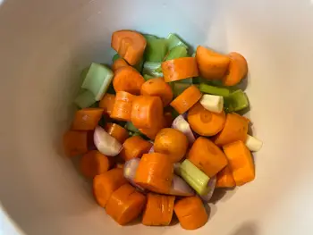 Gemüse für Kalbsbäckchen