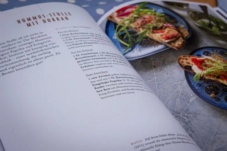 Hummus Stulle aus "Blaue Stunde"