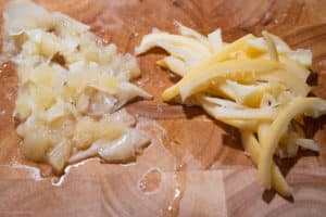 Aufgeschnittene Salzzitrone
