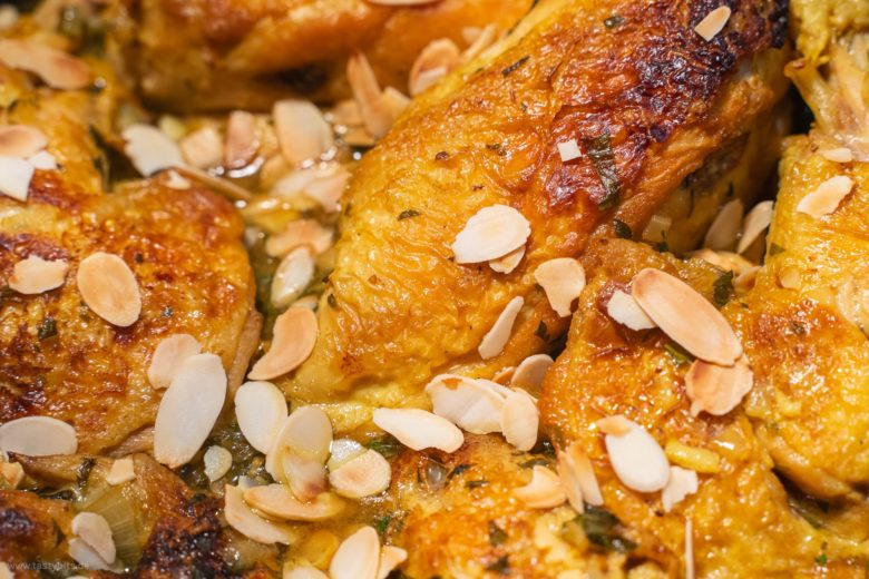 Hähnchen mit Salzzitrone geschmort