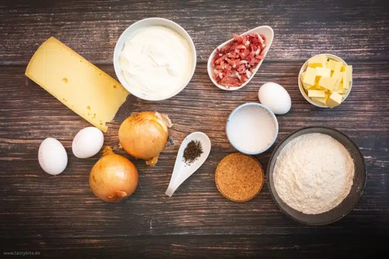 Zutaten für Quiche Lorraine