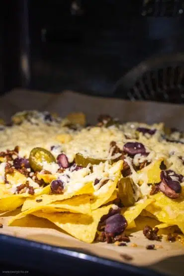 Nachos im Ofen überbacken