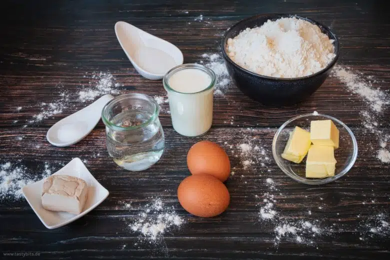 Zutaten für die Burger Buns