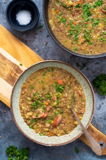 Linsensuppe wie von Oma