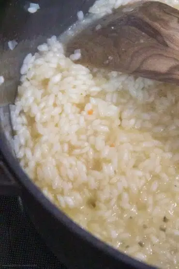 Gekochtes Risotto