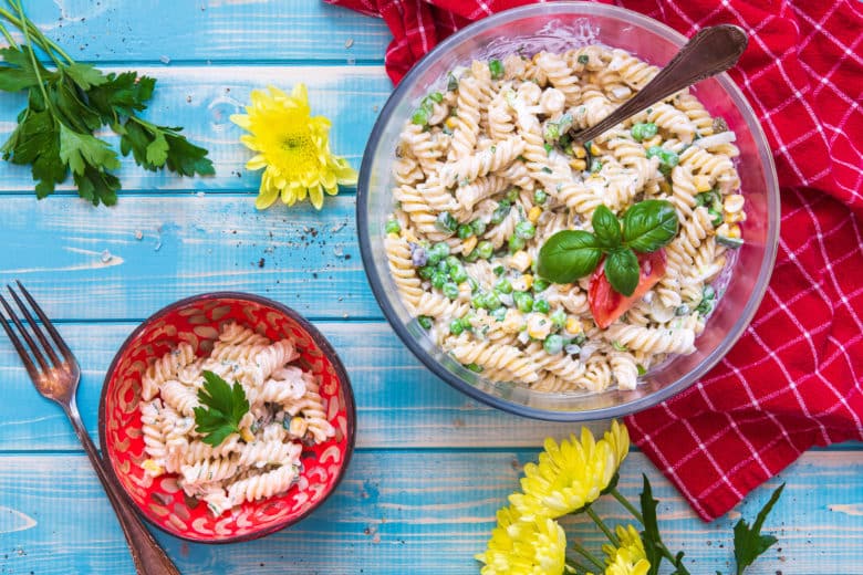 Klassischer Nudelsalat