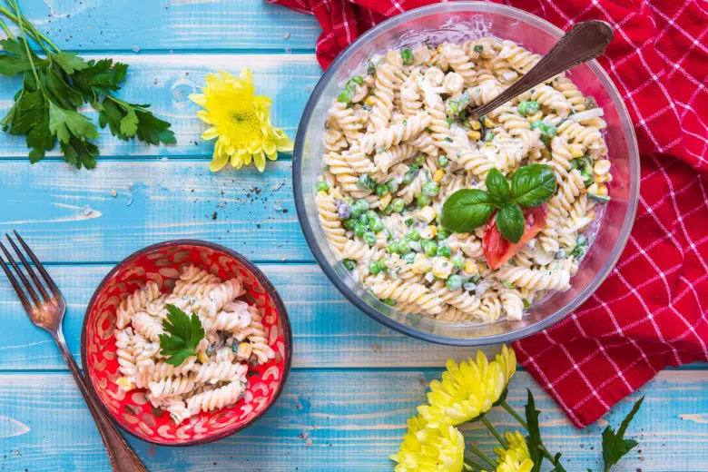 Klassischer Nudelsalat