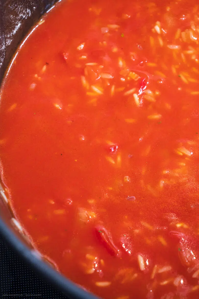 Tomatenreis kochen