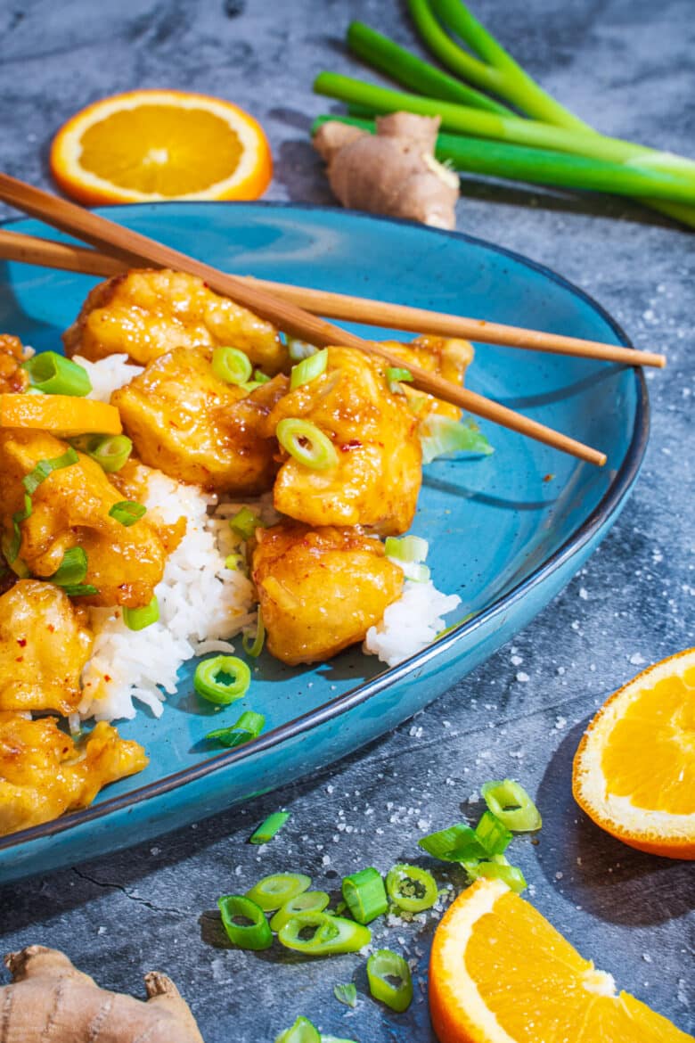Amerikanisches Orange Chicken