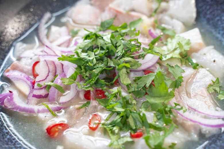 Ceviche ruhen lassen