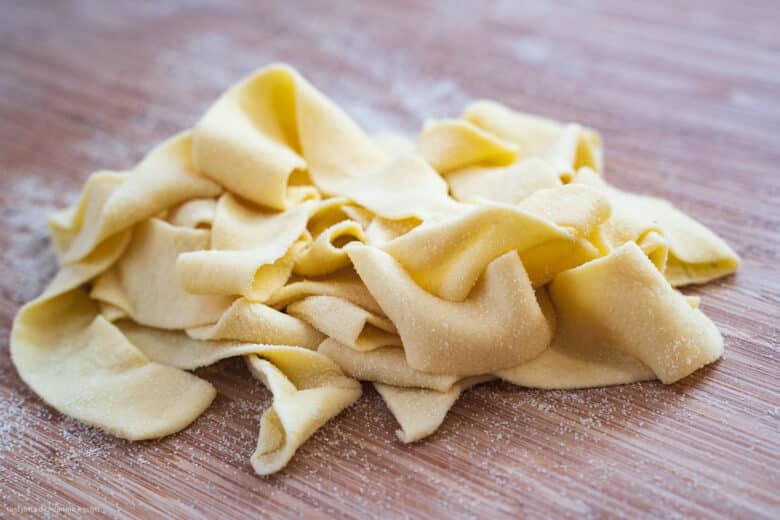 Selbstgemachte Pappardelle