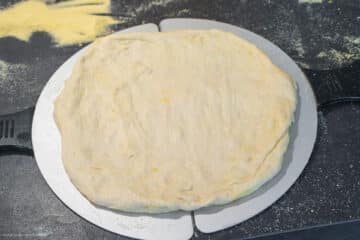Pizzateig rund formen