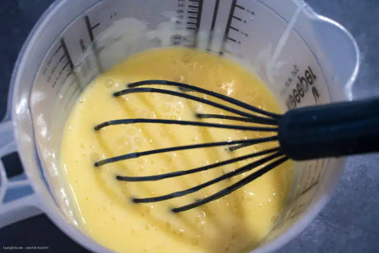 Pudding-Füllung für die Pastéis