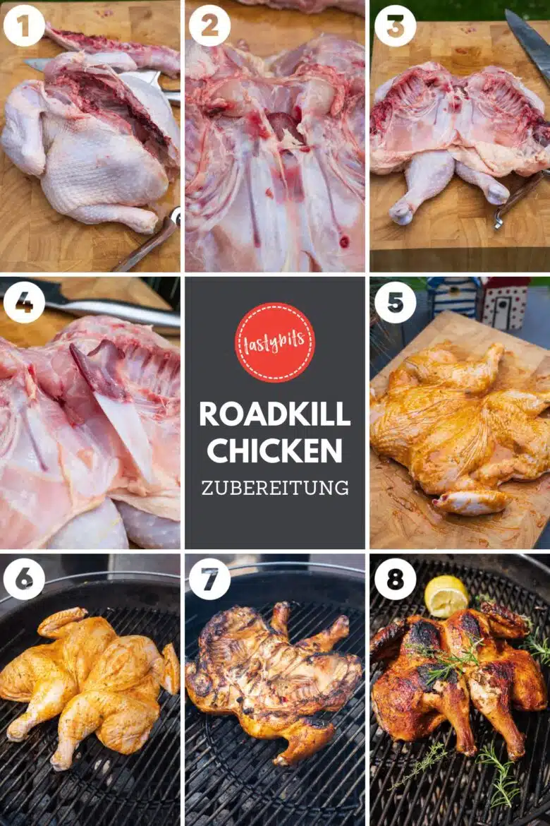 Roadkill Chicken - Vorbereitung & Zubereitung