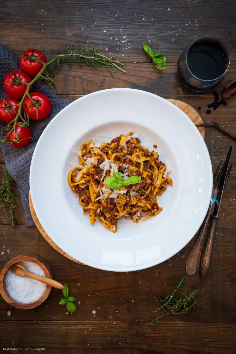 Italienisches Rezept für Wildschweinbolognese